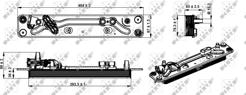 NRF 31285 - Radiatore olio, Cambio automatico www.autoricambi360.it