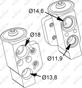 NRF 38417 - Valvola ad espansione, Climatizzatore www.autoricambi360.it