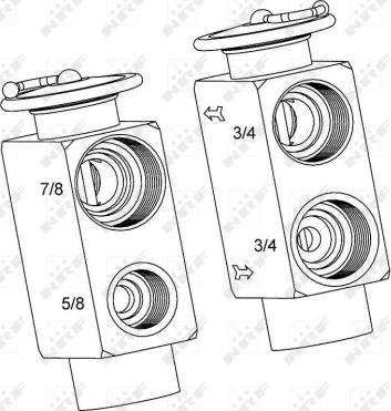 NRF 38392 - Valvola ad espansione, Climatizzatore www.autoricambi360.it