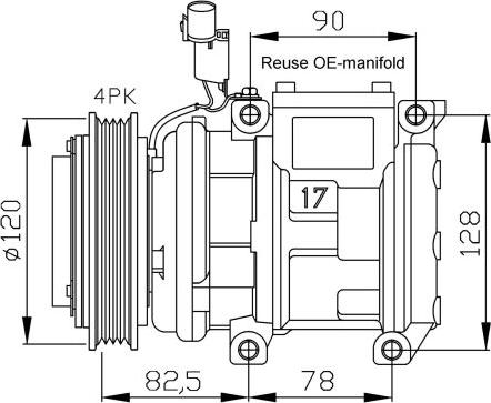 NRF  32449 - Compressore, Climatizzatore www.autoricambi360.it