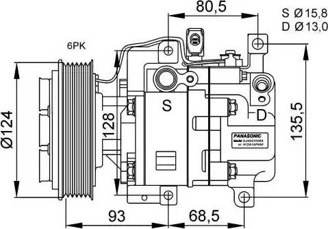 NRF 32408G - Compressore, Climatizzatore www.autoricambi360.it