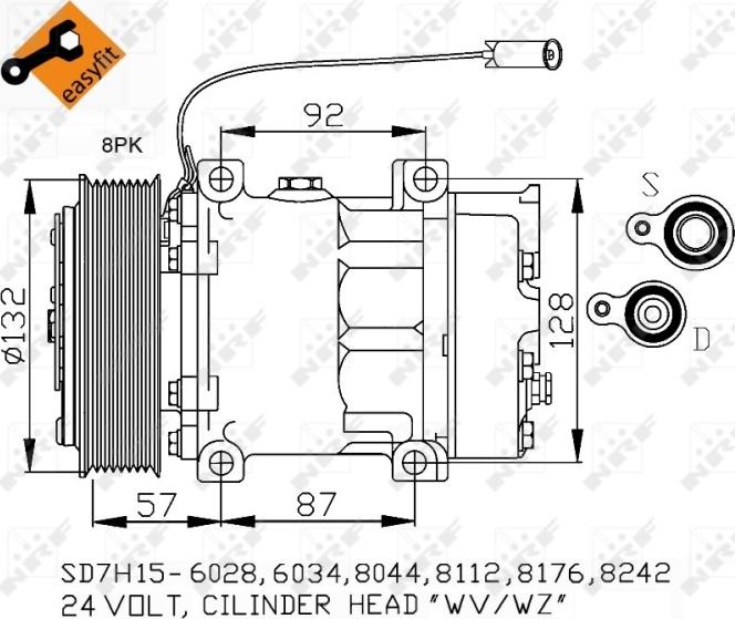 NRF 32412 - Compressore, Climatizzatore www.autoricambi360.it