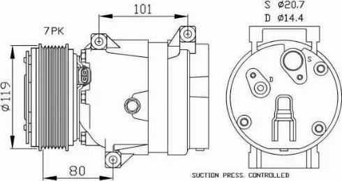 NRF 32481G - Compressore, Climatizzatore www.autoricambi360.it