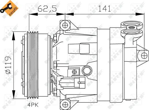 NRF 32421 - Compressore, Climatizzatore www.autoricambi360.it
