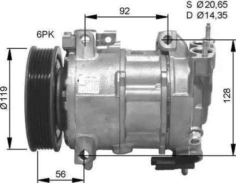 NRF 32593G - Compressore, Climatizzatore www.autoricambi360.it