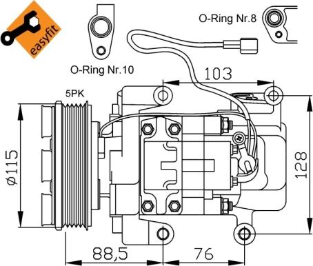 NRF 32681 - Compressore, Climatizzatore www.autoricambi360.it