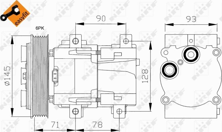 NRF 32084 - Compressore, Climatizzatore www.autoricambi360.it