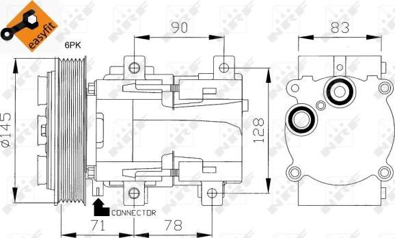 NRF 32085 - Compressore, Climatizzatore www.autoricambi360.it