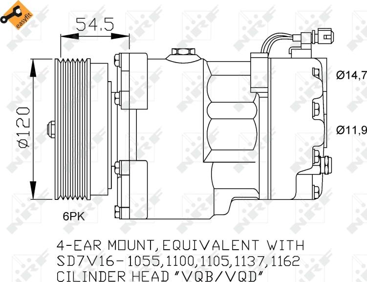 NRF 32033 - Compressore, Climatizzatore www.autoricambi360.it