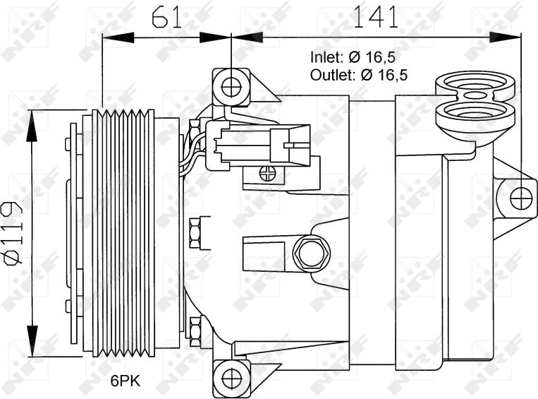 NRF 32021 - Compressore, Climatizzatore www.autoricambi360.it