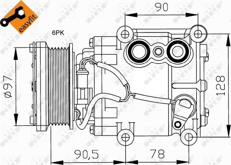 NRF 32199 - Compressore, Climatizzatore www.autoricambi360.it