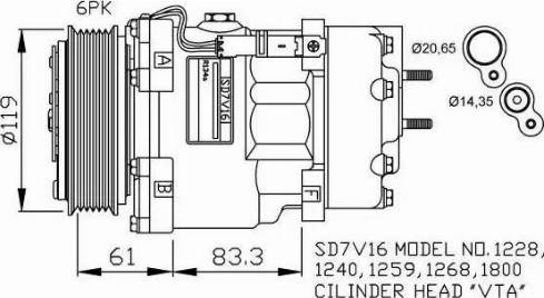 NRF 32198G - Compressore, Climatizzatore www.autoricambi360.it