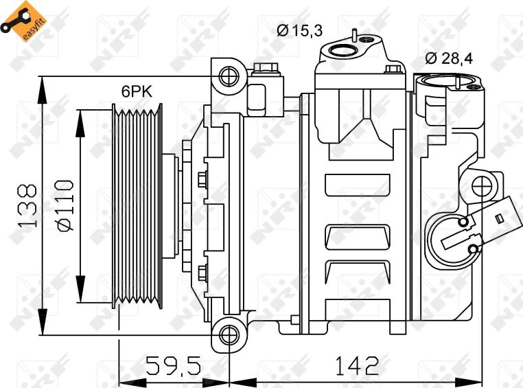 NRF 32146 - Compressore, Climatizzatore www.autoricambi360.it