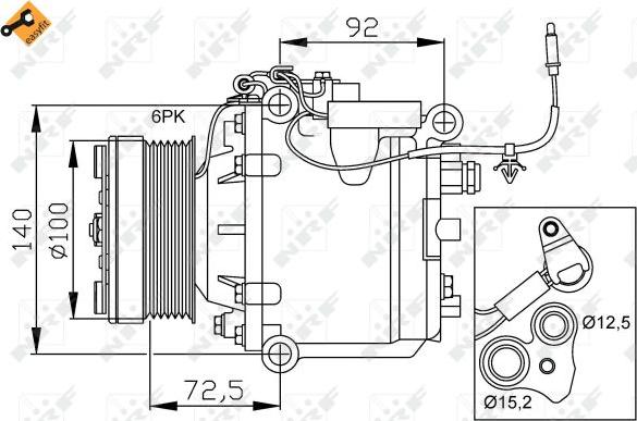 NRF 32165 - Compressore, Climatizzatore www.autoricambi360.it