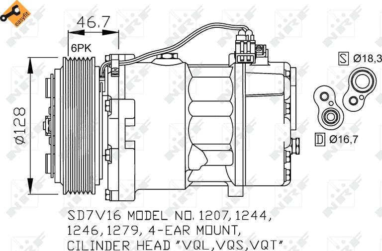 NRF 32168 - Compressore, Climatizzatore www.autoricambi360.it