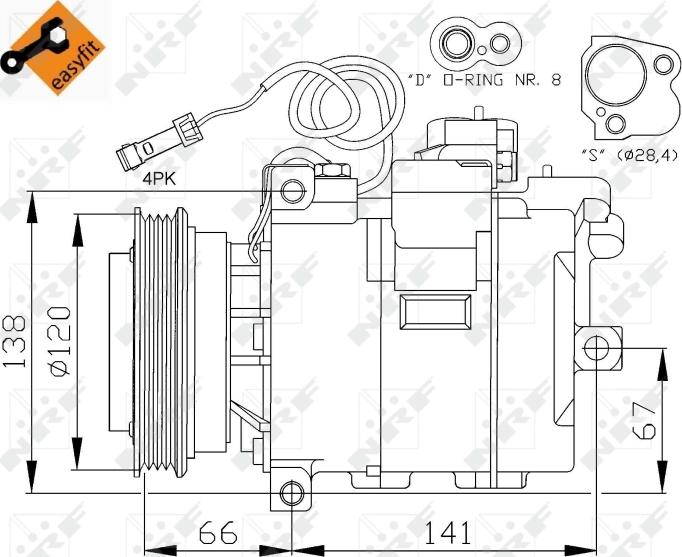 NRF 32104 - Compressore, Climatizzatore www.autoricambi360.it