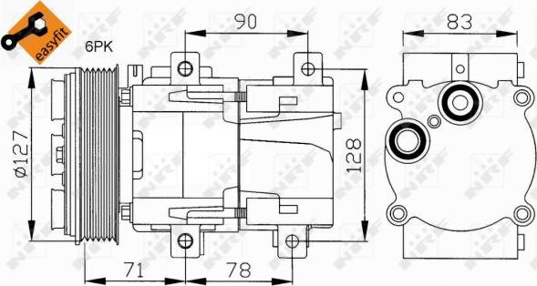 NRF 32107 - Compressore, Climatizzatore www.autoricambi360.it