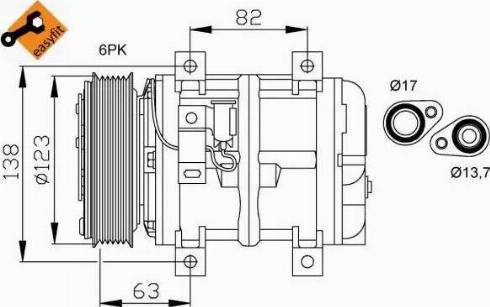 NRF 32112G - Compressore, Climatizzatore www.autoricambi360.it