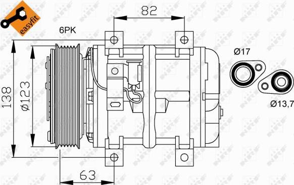 NRF 32112 - Compressore, Climatizzatore www.autoricambi360.it