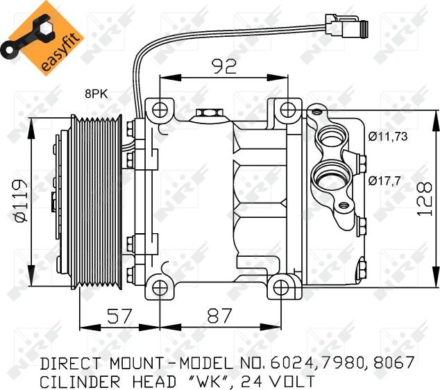 NRF 32120 - Compressore, Climatizzatore www.autoricambi360.it