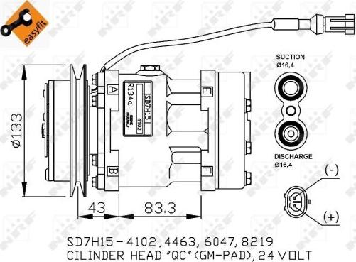 NRF 32808G - Compressore, Climatizzatore www.autoricambi360.it