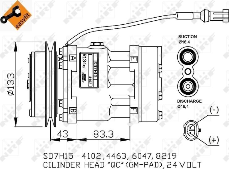 NRF 32808 - Compressore, Climatizzatore www.autoricambi360.it