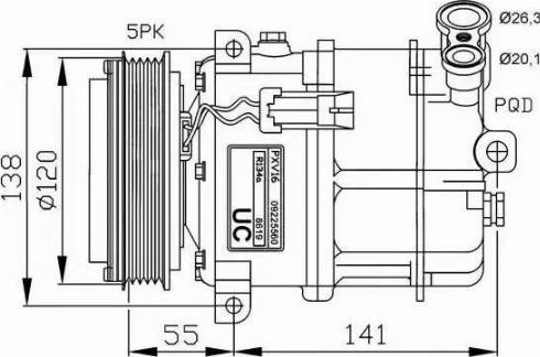 NRF 32313G - Compressore, Climatizzatore www.autoricambi360.it