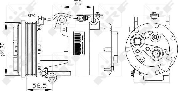 NRF 32250G - Compressore, Climatizzatore www.autoricambi360.it