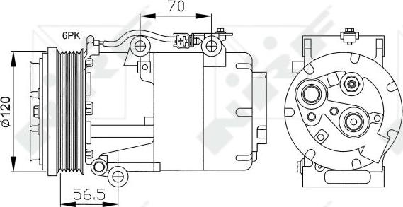 NRF 32250 - Compressore, Climatizzatore www.autoricambi360.it