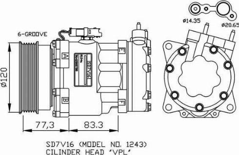 NRF 32266G - Compressore, Climatizzatore www.autoricambi360.it