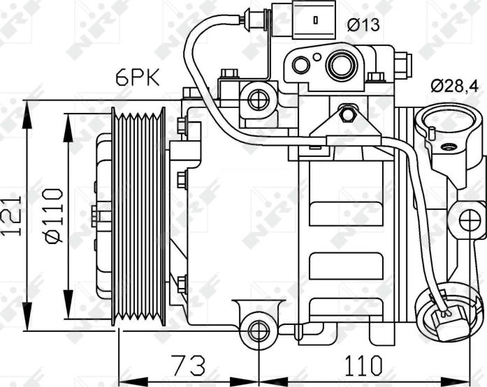 NRF 32225 - Compressore, Climatizzatore www.autoricambi360.it