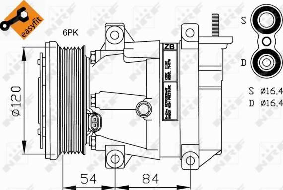 NRF  32220G - Compressore, Climatizzatore www.autoricambi360.it