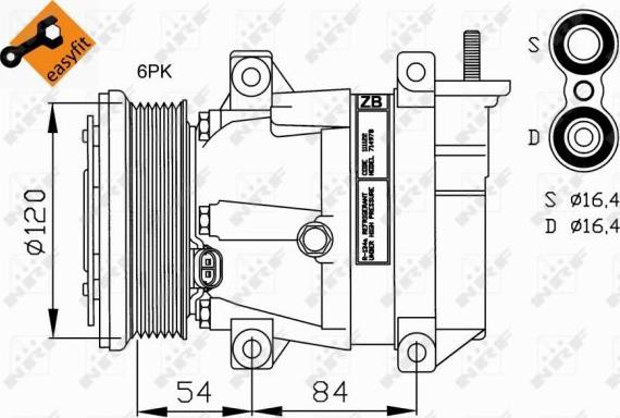 NRF 32220 - Compressore, Climatizzatore www.autoricambi360.it
