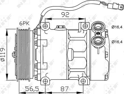 NRF 32278 - Compressore, Climatizzatore www.autoricambi360.it