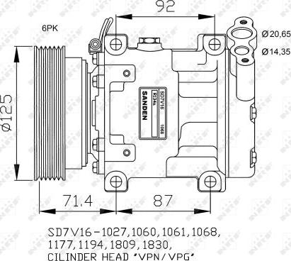 NRF 32742G - Compressore, Climatizzatore www.autoricambi360.it
