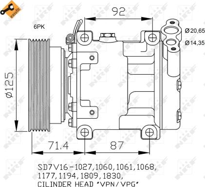 NRF 32742 - Compressore, Climatizzatore www.autoricambi360.it