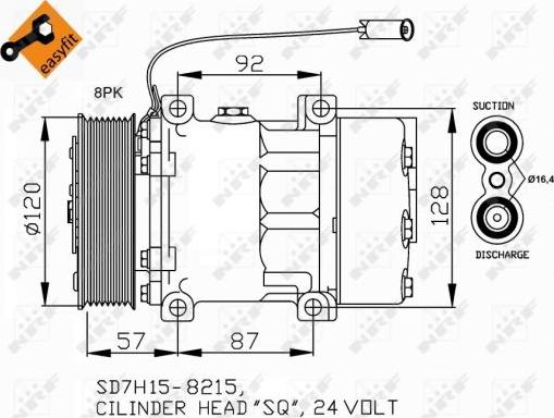 NRF 32752 - Compressore, Climatizzatore www.autoricambi360.it