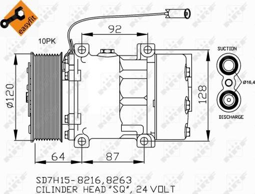 NRF 32709 - Compressore, Climatizzatore www.autoricambi360.it