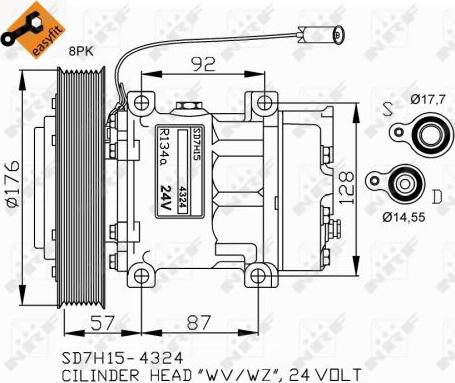 NRF 32700G - Compressore, Climatizzatore www.autoricambi360.it