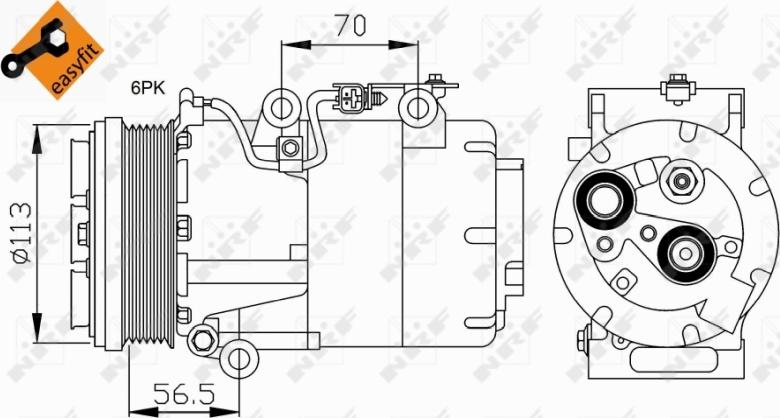 NRF 32722 - Compressore, Climatizzatore www.autoricambi360.it