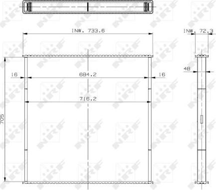 NRF 29798 - Retino radiatore, Raffreddamento motore www.autoricambi360.it