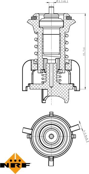 NRF 725095 - Termostato, Refrigerante www.autoricambi360.it