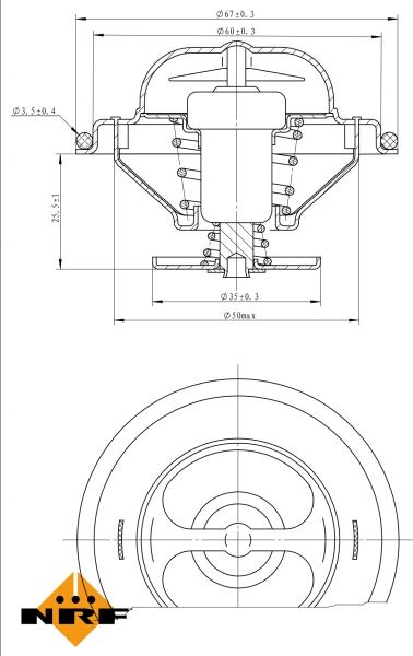 NRF 725096 - Termostato, Refrigerante www.autoricambi360.it