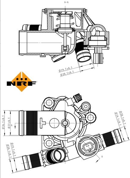 NRF 725045 - Termostato, Refrigerante www.autoricambi360.it