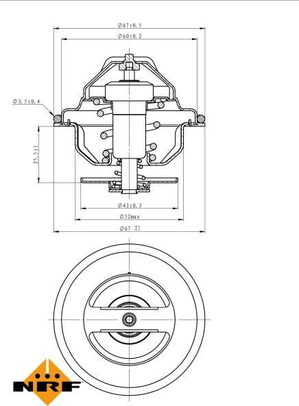 NRF 725047 - Termostato, Refrigerante www.autoricambi360.it