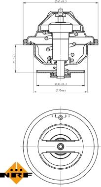 NRF 725067 - Termostato, Refrigerante www.autoricambi360.it