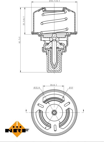 NRF 725007 - Termostato, Refrigerante www.autoricambi360.it