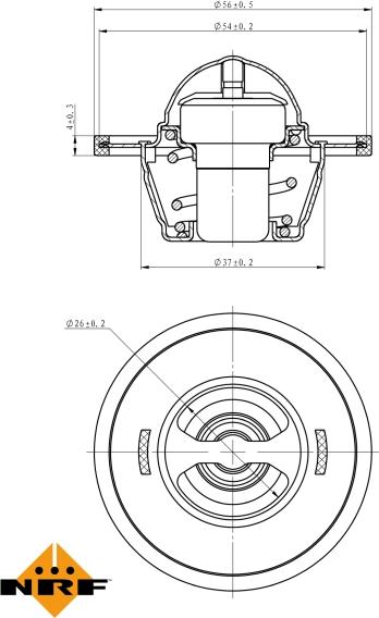 NRF 725016 - Termostato, Refrigerante www.autoricambi360.it