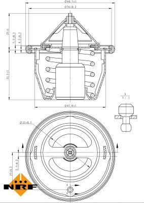 NRF 725012 - Termostato, Refrigerante www.autoricambi360.it