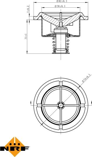 NRF 725017 - Termostato, Refrigerante www.autoricambi360.it